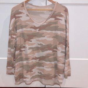 American Eagle camo waffle tunic. Size M